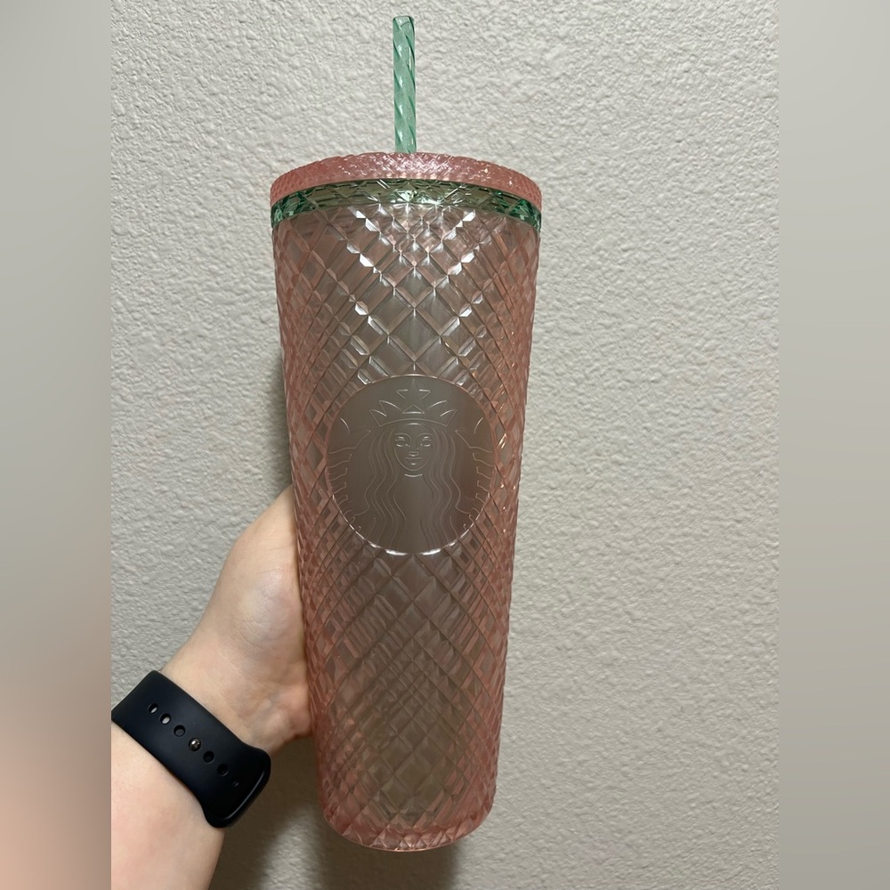 Starbucks 24oz Pink Jeweled Tumbler NWT